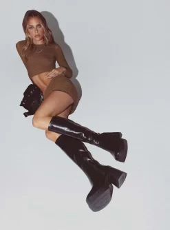 Princess Polly Westcott Knee High Boots Black 9 Princess Polly Westcott Knee High Boots Black -Fashion shoes 0 06fadb2c 3144 4e7a abc4 53eb145e1849