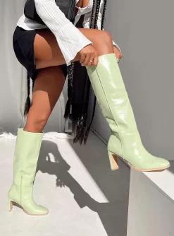 Princess Polly Torrance Boots Green