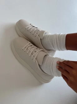 Princess Polly Alexa Sneakers Beige