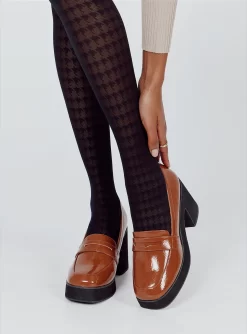 Princess Polly Allegra Heels Brown