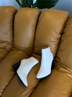 Princess Polly Moda Boots White Croc