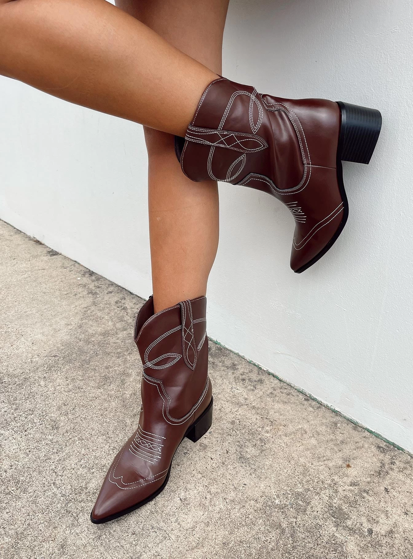 Princess Polly Carinne Boots Brown 1 Princess Polly Carinne Boots Brown