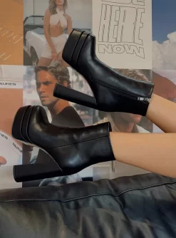 Princess Polly Last Time Boots Black