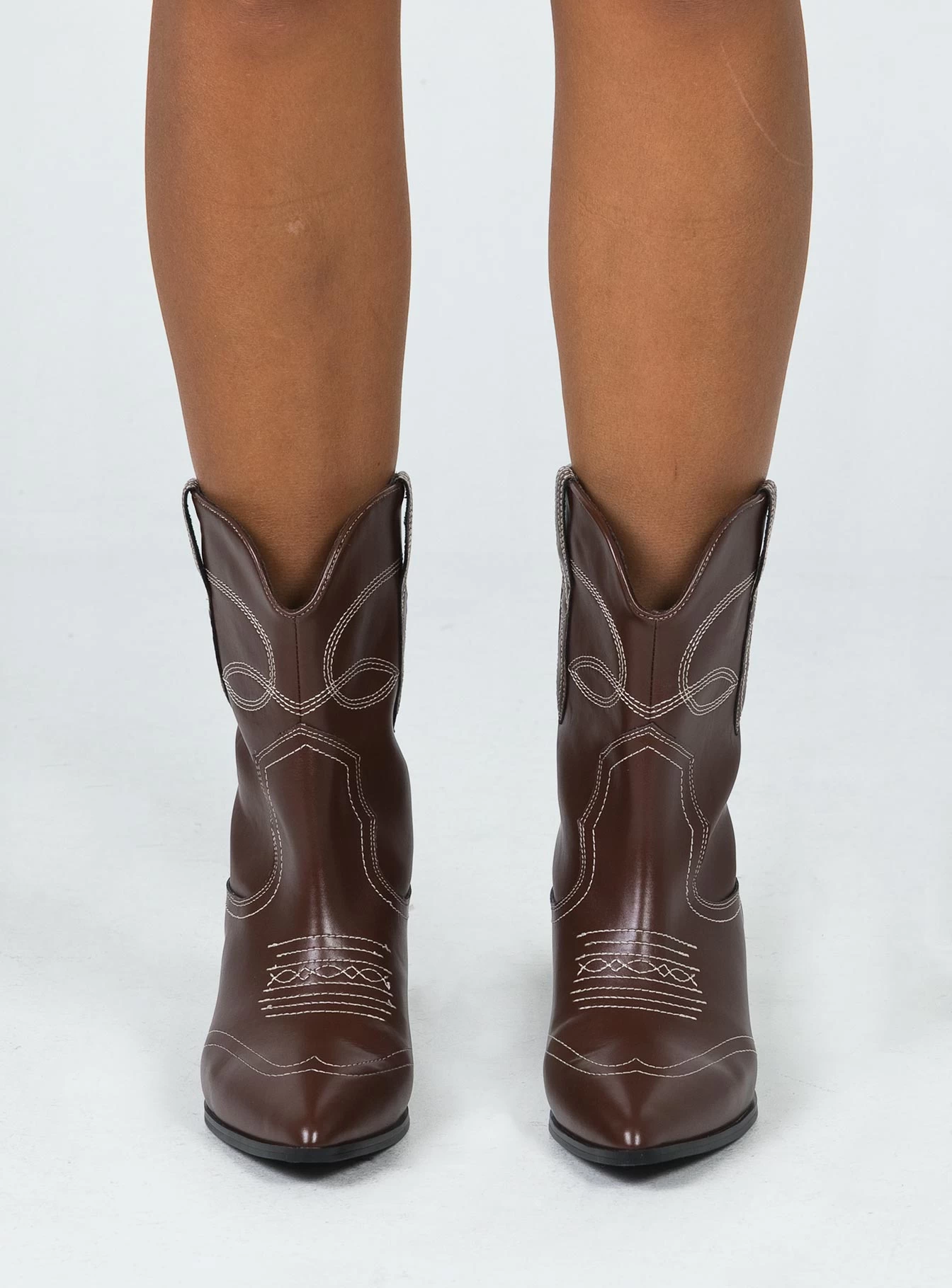 Princess Polly Carinne Boots Brown 2 Princess Polly Carinne Boots Brown - Image 2