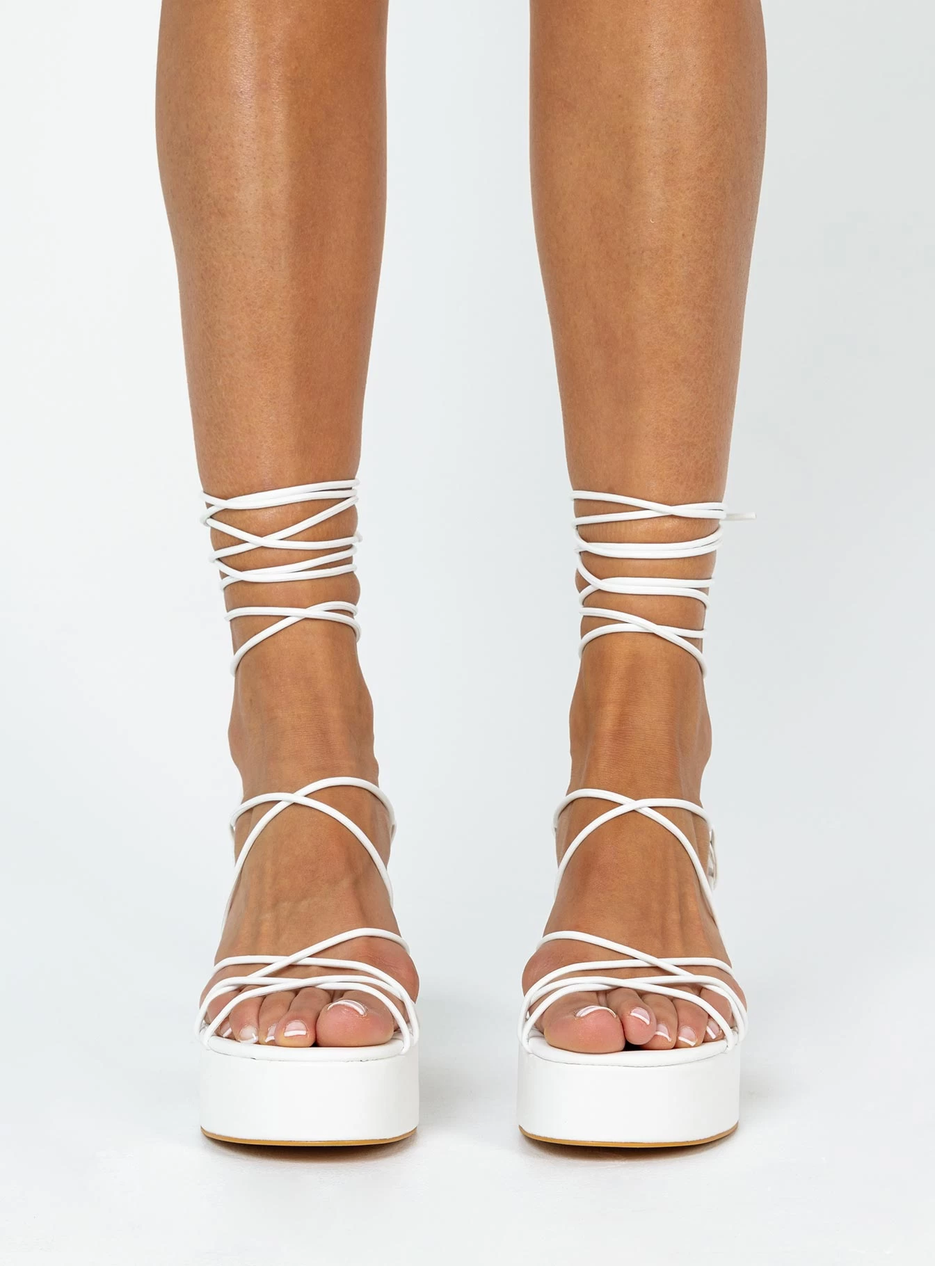 Princess Polly Bonita Heels White 3 Princess Polly Bonita Heels White - Image 3