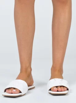 Princess Polly Sicily Flats White