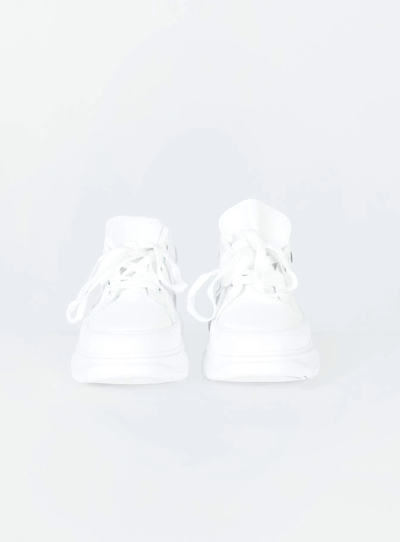 Princess Polly Fuller Sneakers White 2 Princess Polly Fuller Sneakers White - Image 2