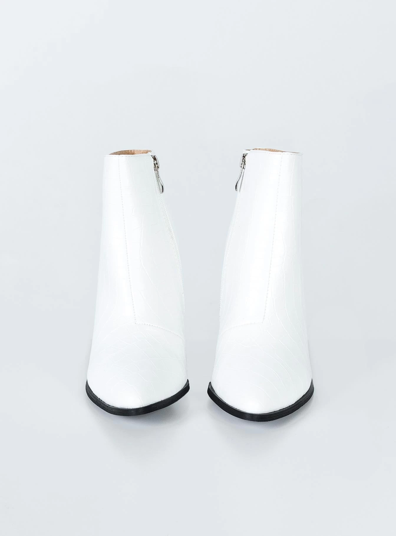 Princess Polly Moda Boots White Croc 2 Princess Polly Moda Boots White Croc - Image 2