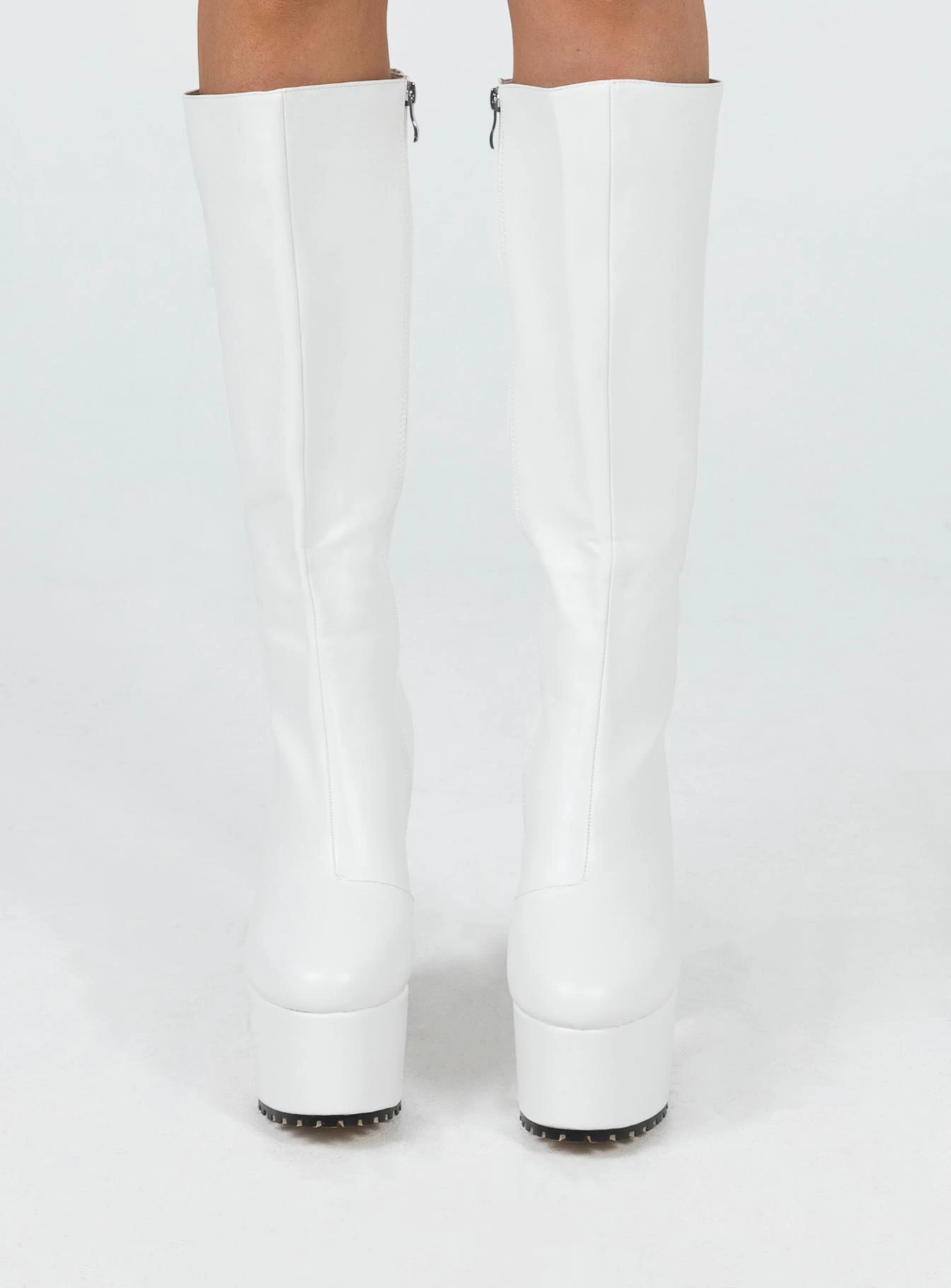 Princess Polly Valdo Platform Boots White 2 Princess Polly Valdo Platform Boots White - Image 2
