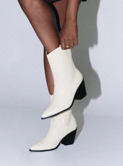 Princess Polly Jenny Croc Cowboy Boots Off White -Fashion shoes 1 d8b770f9 461e 4c16 840c 0a674209b3c8