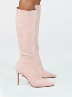Princess Polly Reynolds Knee High Boot Pink -Fashion shoes 2 01cadcb3 3826 4a37 ae68 725f6cad998f