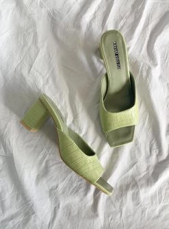 Princess Polly Clair De Lune Heels Neo Mint