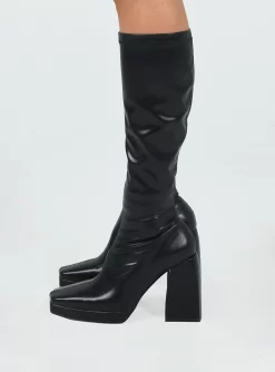 Princess Polly Zayas Knee High Boots Black -Fashion shoes 2 082bd451 24d2 49d2 bcc1 445cae5298bd