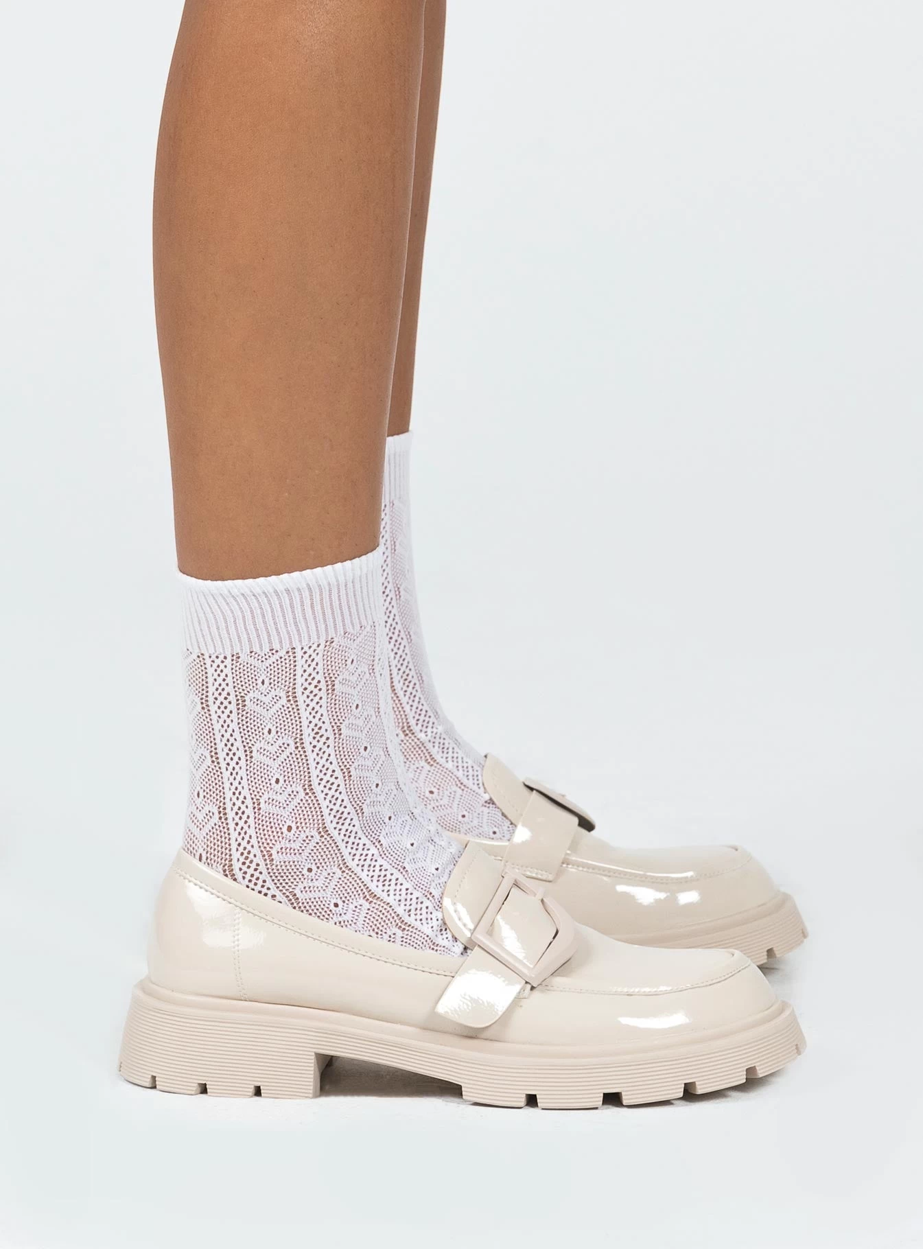 Princess Polly Fitzgerald Loafer Cream 3 Princess Polly Fitzgerald Loafer Cream - Image 3