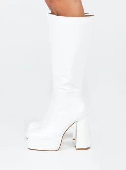 Princess Polly Grande Platform Boots White -Fashion shoes 2 197f9ed4 1376 435d b3a9 10ec68f17059