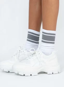 Princess Polly Damian Sneakers White -Fashion shoes 2 2845a689 46be 4423 afb3 3e01bb42d6f5