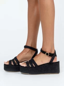 Princess Polly Tavo Espadrille Platform Sandals Black -Fashion shoes 2 2cc12b13 6725 485d afce 05c84f11a3e2