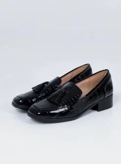 Princess Polly Harper Loafer Black Croc -Fashion shoes 2 3cc52d1b ed9b 4783 ac06 d87ca45b45ef