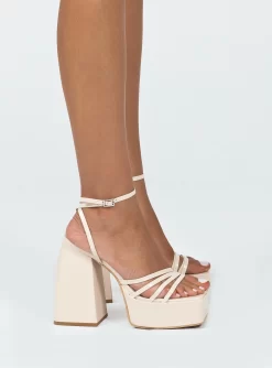 Princess Polly La Belle Heels Bone -Fashion shoes 2 55d49b31 4045 4970 a321 b9f7a18984f3