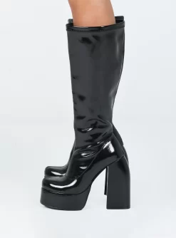 Princess Polly Temptation Boots Black -Fashion shoes 2 58cd26d5 39d1 4441 b5bc db89bde2849a