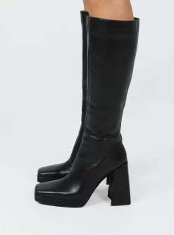 Princess Polly Montgomery Boot Matte Black -Fashion shoes 2 7263ef32 213e 4e8c 8c3d 5d940d3e4453