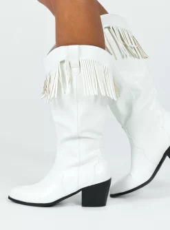 Princess Polly Norah Boots White -Fashion shoes 2 7d523c75 7b47 42b0 ba26 d7cc6cb88d24