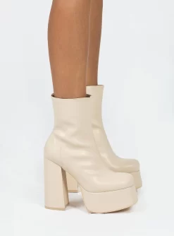 Garvie Platform Boots Cream -Fashion shoes 2 7e8473bb b8b8 402f bef6 ff13a7387f2d