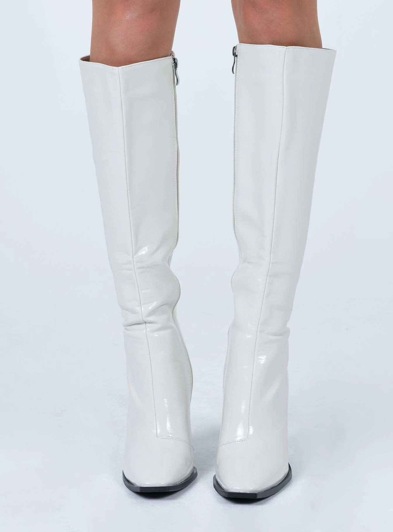 Princess Polly Mercury Boots Off White 3 Princess Polly Mercury Boots Off White - Image 3