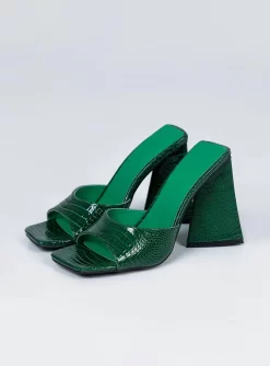 Princess Polly Headlines Heel Forest Green Croc -Fashion shoes 2 8eb18527 f074 48b5 b21d e4a5c7fa86f0