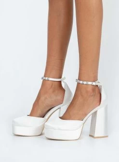 Princess Polly Solis Platform Ankle Strap Heels White -Fashion shoes 2 aa2df306 9c6b 4886 97bc f416f678ae0f