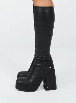 Windsor Smith Highkey Platform Knee High Boots Black -Fashion shoes 2 c00f84b1 573c 4e04 8afa 4a25544d6cc1