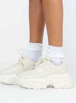 Princess Polly Blair Sneakers Ivory -Fashion shoes 2 c7208809 5f57 421a b1c0 0fece186b09b