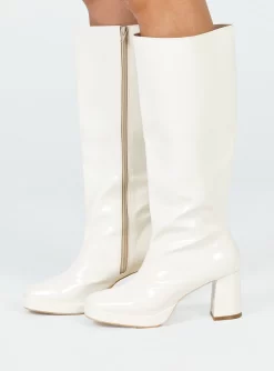 Princess Polly Marianne Boots Cream -Fashion shoes 2 e090baba 02f1 4e11 8ad1 b4bb5e4b46e2
