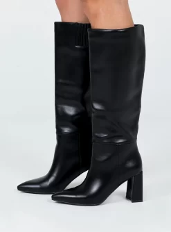 Princess Polly Vesper Knee High Boots Black -Fashion shoes 2 f5b6c24a 2e52 4888 afda c9b349ee97d2
