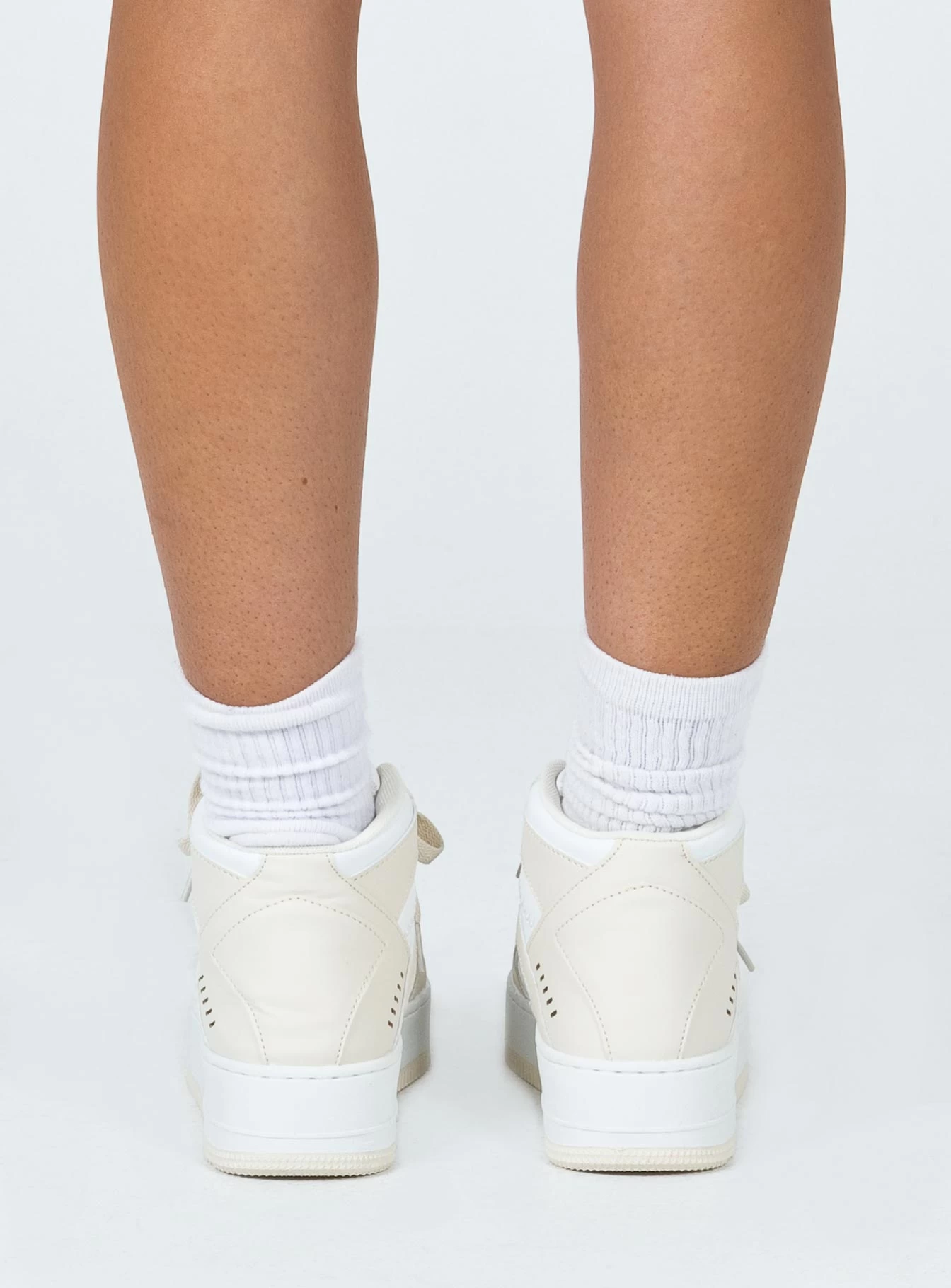 Princess Polly Rylee Sneakers Beige / White 4 Princess Polly Rylee Sneakers Beige / White - Image 4