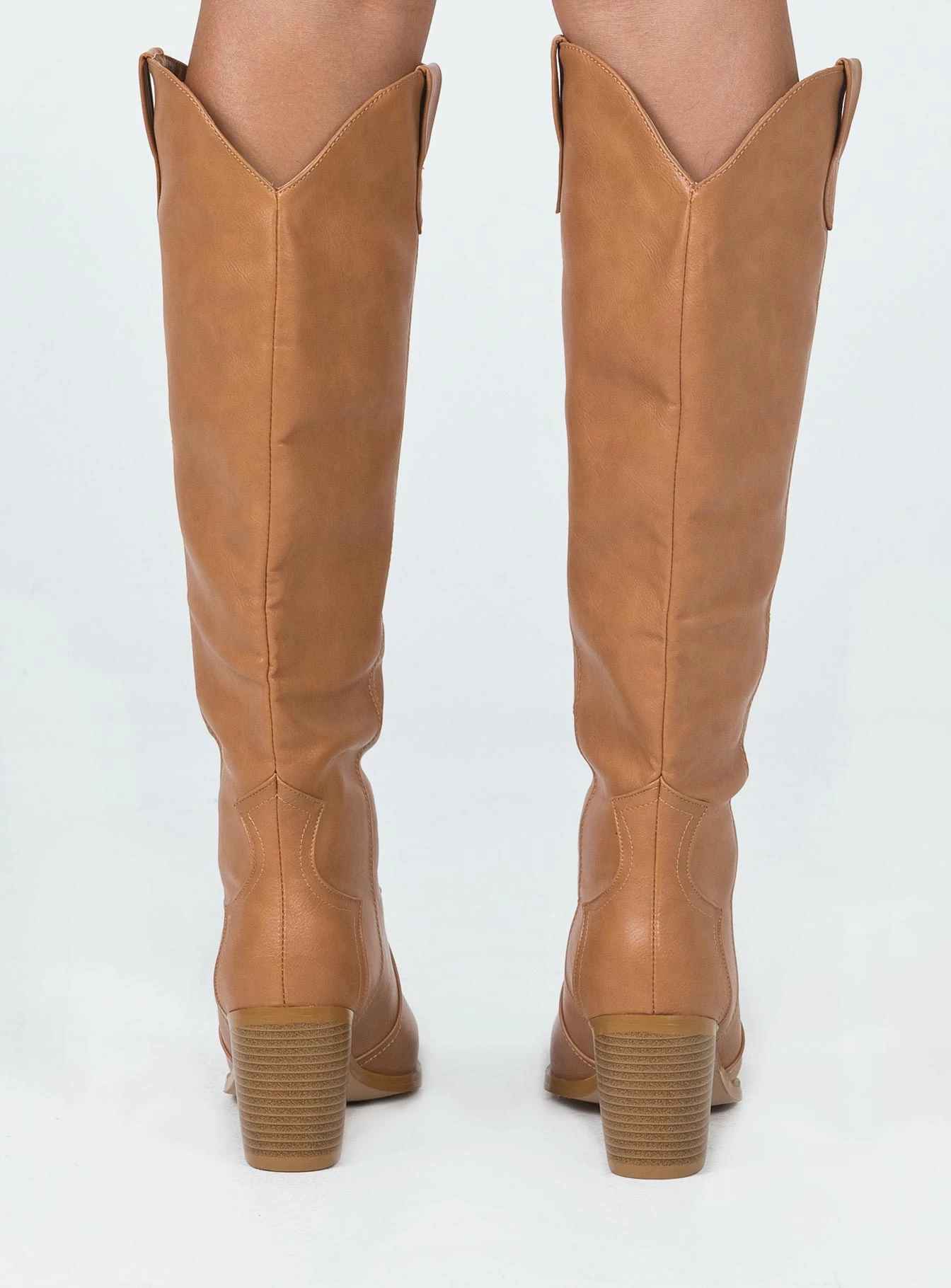 Princess Polly Fairfax Boots Tan 4 Princess Polly Fairfax Boots Tan - Image 4