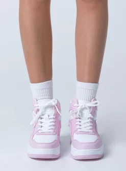 Princess Polly Rylee Sneaker Pink / White -Fashion shoes 3 64465b0f 0d50 45fe aaf2 f2ed99835c09