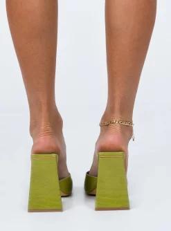 Princess Polly Headlines Heels Green Croc -Fashion shoes 3 72e1f013 0343 4a11 85f7 05db05f2266b