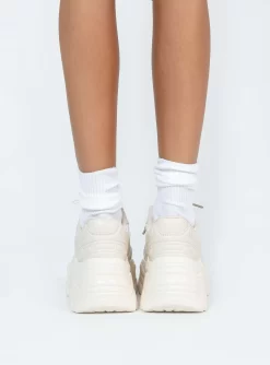 Princess Polly Blair Sneakers Ivory -Fashion shoes 3 822e9619 e17a 4db7 a91a 1f513b0de599