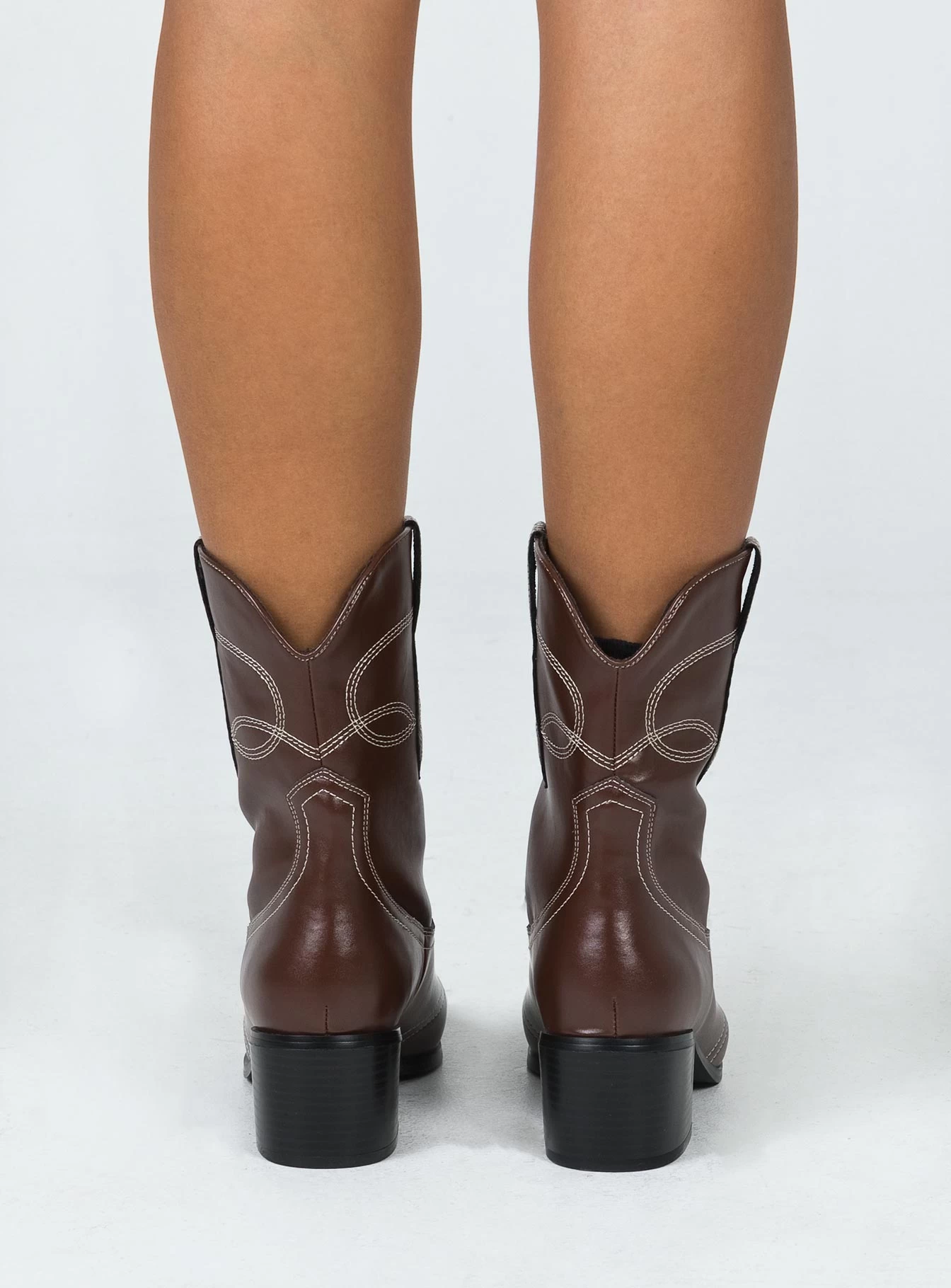 Princess Polly Carinne Boots Brown 4 Princess Polly Carinne Boots Brown - Image 4