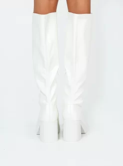 Princess Polly Westcott Knee High Boots White -Fashion shoes 3 d3ed7849 0b50 43ab 94ac 04858bb01251