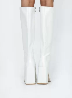 Princess Polly Montgomery Boot Matte White -Fashion shoes 3 d7eeb25f ba0a 48d3 8b33 44a7c1e01598