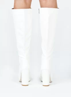 Princess Polly Stamper Boots White -Fashion shoes 3 dddd6dc7 b65f 4999 b5bd db42cfd4e0cd