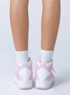 Princess Polly Rylee Sneaker Pink / White -Fashion shoes 4 244279fb 204f 4ff3 948e 916e91318559