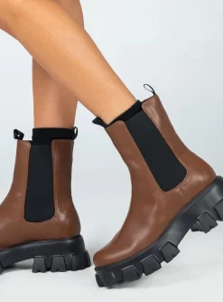 Princess Polly Lindsey Boot Brown -Fashion shoes 4 3cfef7ff 6c1f 4a79 b203 72699810fed3