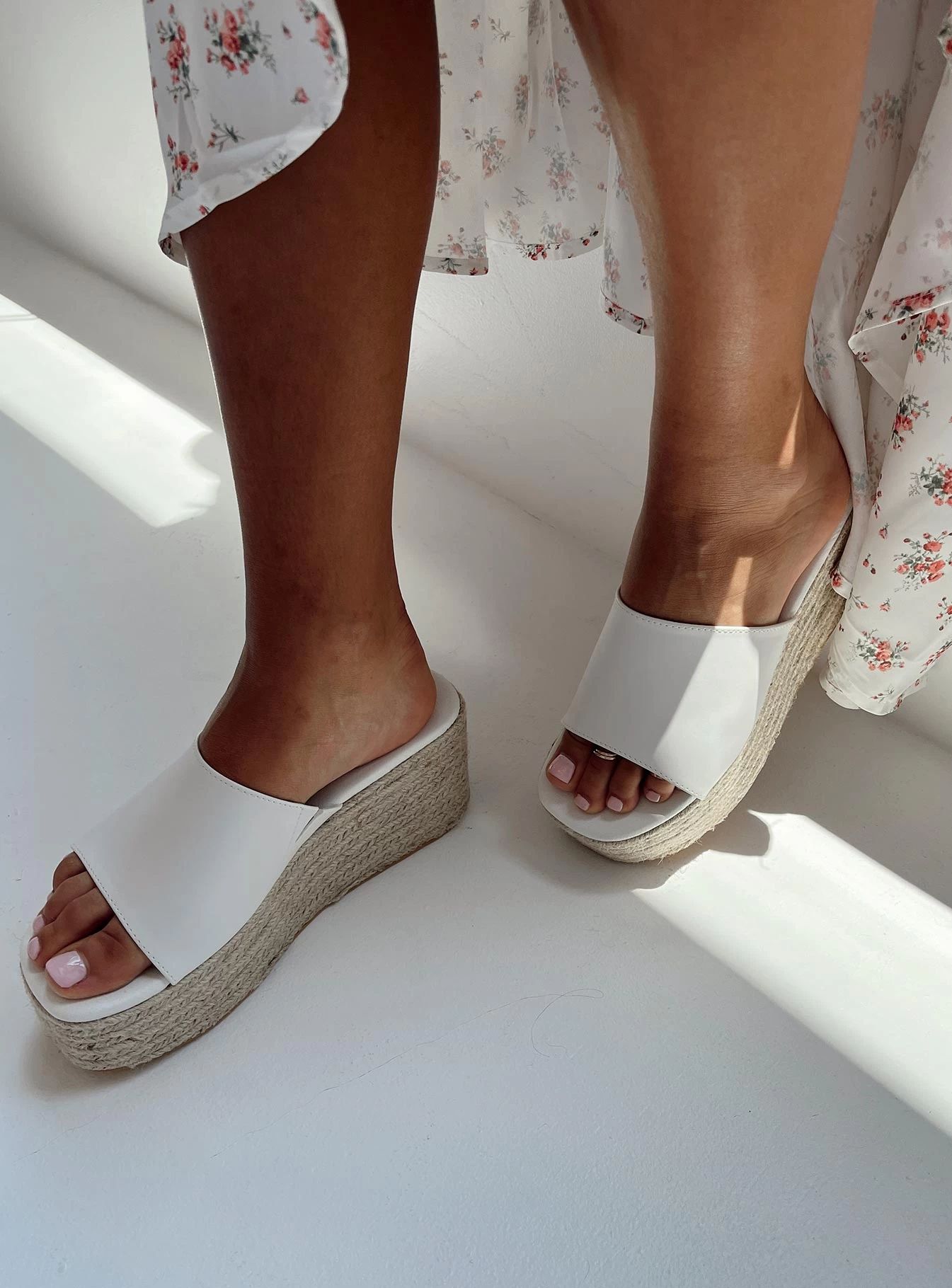 Arton Espadrille Platform Sandals White 5 Arton Espadrille Platform Sandals White - Image 5