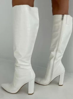 Princess Polly Stamper Boots White -Fashion shoes 4 80bfcf34 b1b6 4de4 a918 9ed4b2190ed2