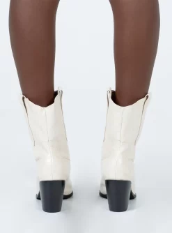 Princess Polly Jenny Croc Cowboy Boots Off White -Fashion shoes 4 8e25f178 0db8 4856 9b96 ee457d05eb0b