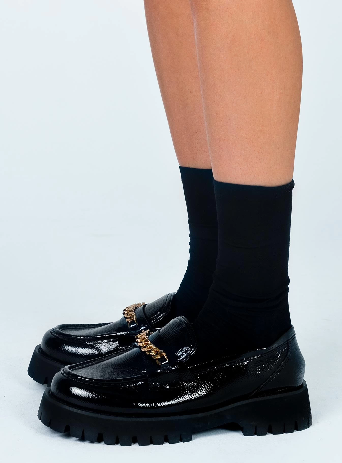 Princess Polly Unchained Patent Loafer 3 Princess Polly Unchained Patent Loafer - Image 3