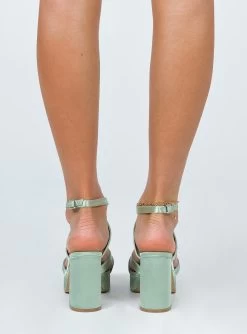 Princess Polly Caprice Heels Green Satin -Fashion shoes 4 cc875d0e 5cb5 44d9 b554 f59fc72b8408